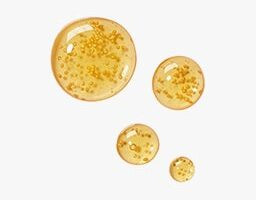 Omega 3 supplements UAE - golden oil droplets from DR. NOUN
