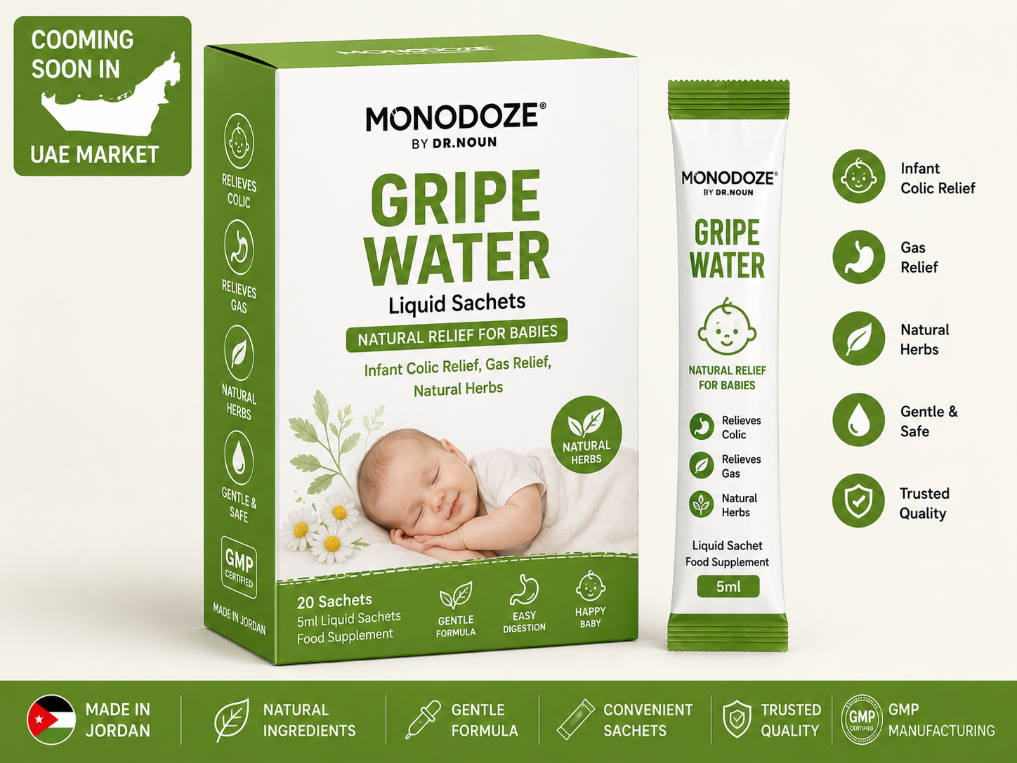 Monodoze Gripe Water | Premium Food Supplement | DR.NOUN UAE