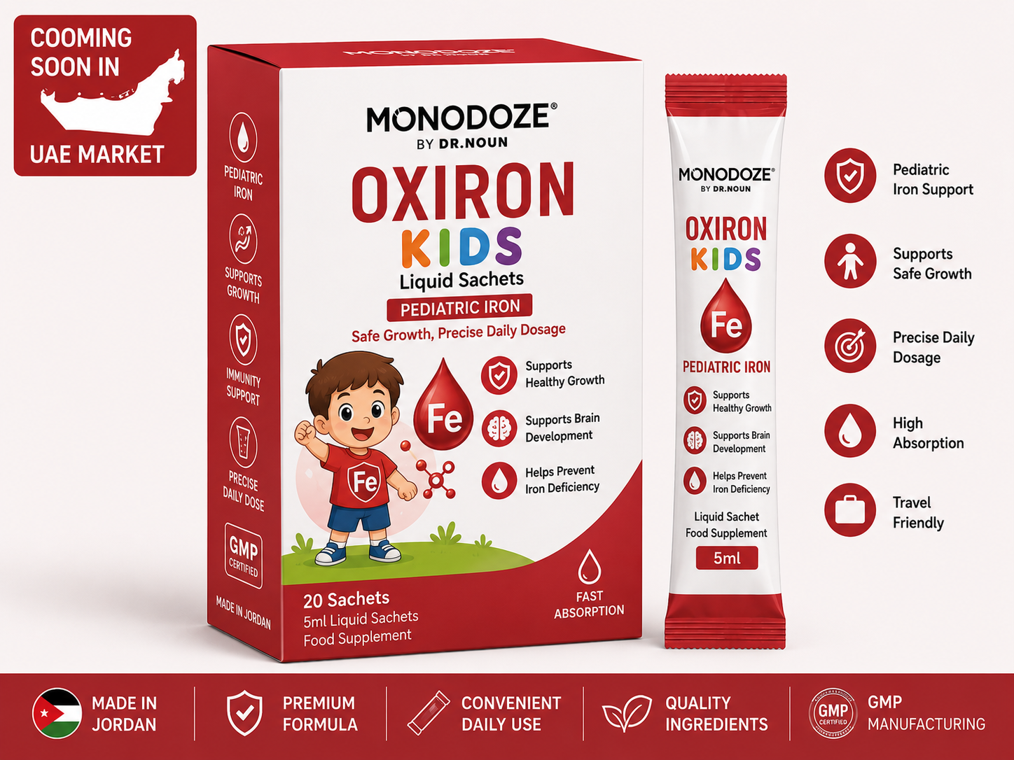 Monodoze Oxiron Kids | Premium Food Supplement | DR.NOUN UAE