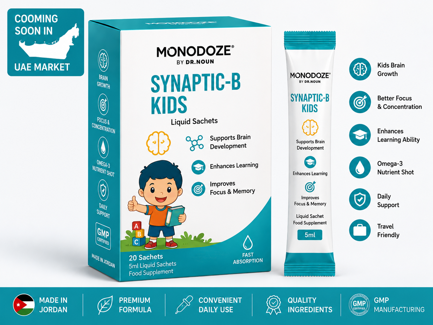 Monodoze Synaptic-B Kids | Premium Food Supplement | DR.NOUN UAE